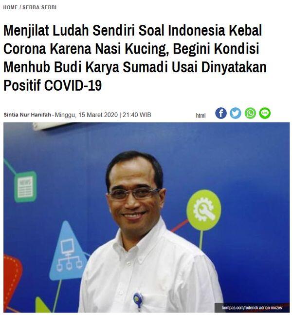 Isak Tangis Budi Karya Kenang Masa Lawan Covid-19, Sebut Doa Obat Paling Mujarab