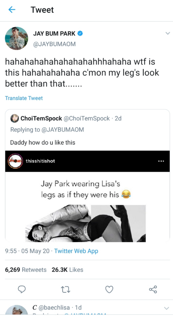Jadi Korban Editan Meme Kaki Lisa 'Blackpink', Jay Park Komentar Begini