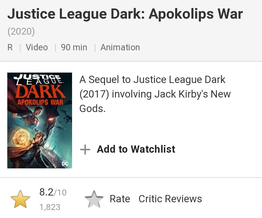 Apokolips War, Film pamungkas dari DC Animated Movie Universe yang Bagus Banget