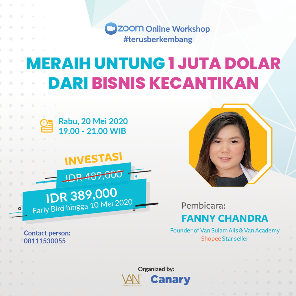 Belajar bisnis kecantikan bersama Fanny Chandra