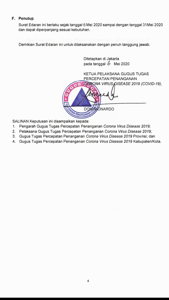 Kriteria Pembatasan Perjalanan Orang (selama Covid-19)