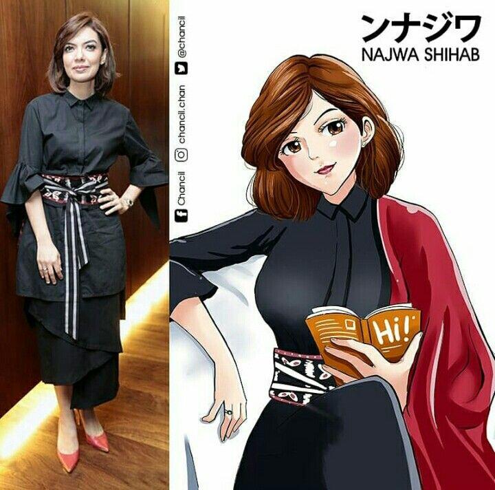 Gini nih jadinya kalau Publik Figur Indonesia diubah jadi karakter Anime !