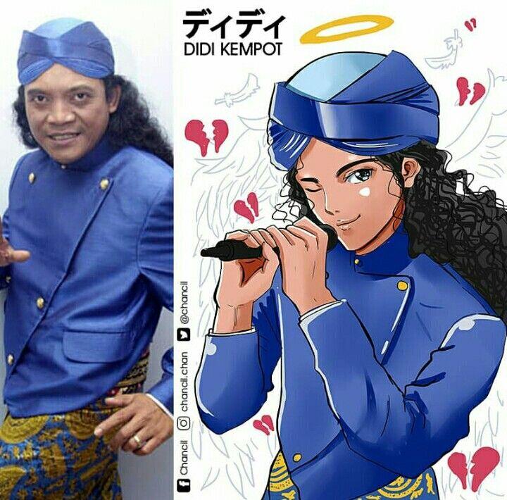 Gini nih jadinya kalau Publik Figur Indonesia diubah jadi karakter Anime !