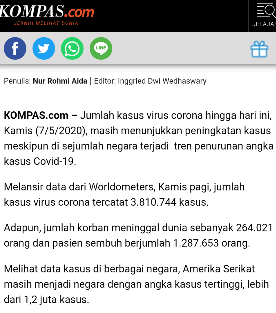 PENGGUNAAN SALAH SATU APLIKASI BELAJAR DARING