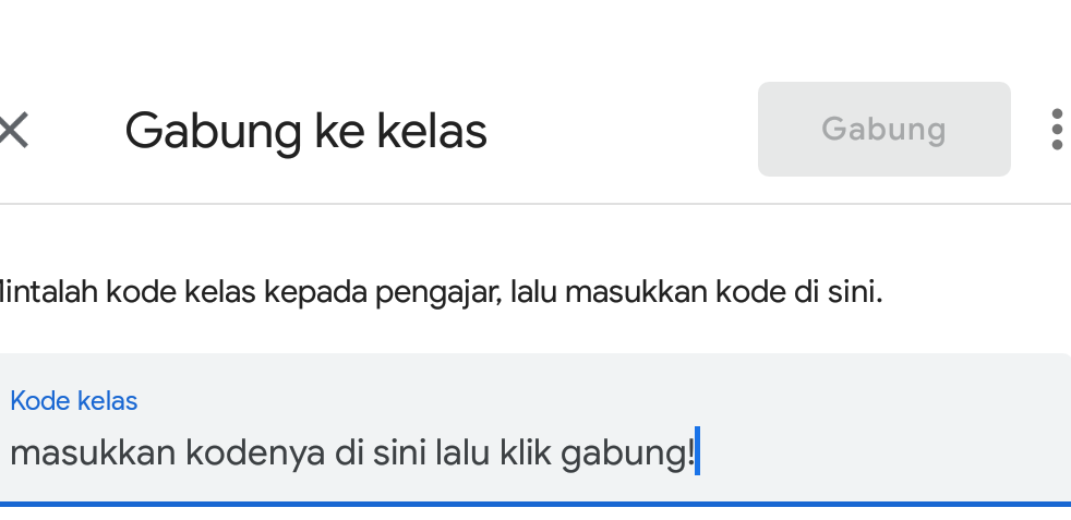PENGGUNAAN SALAH SATU APLIKASI BELAJAR DARING