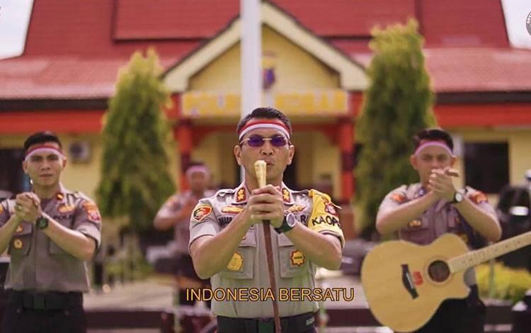 Keren! Lagu Rap Covid19 Dari Polres Kota Waringin Barat, Kuy Disimak! 