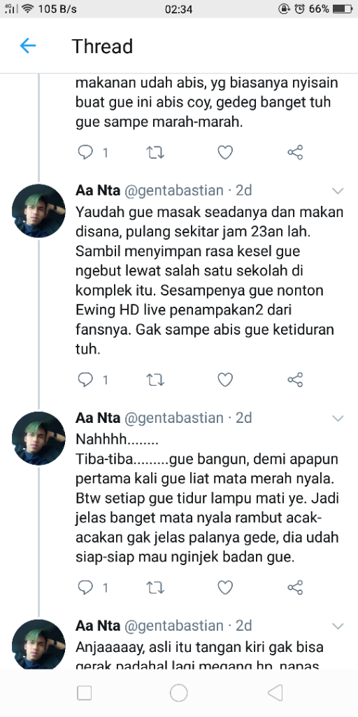 Diinjek Genderuwo