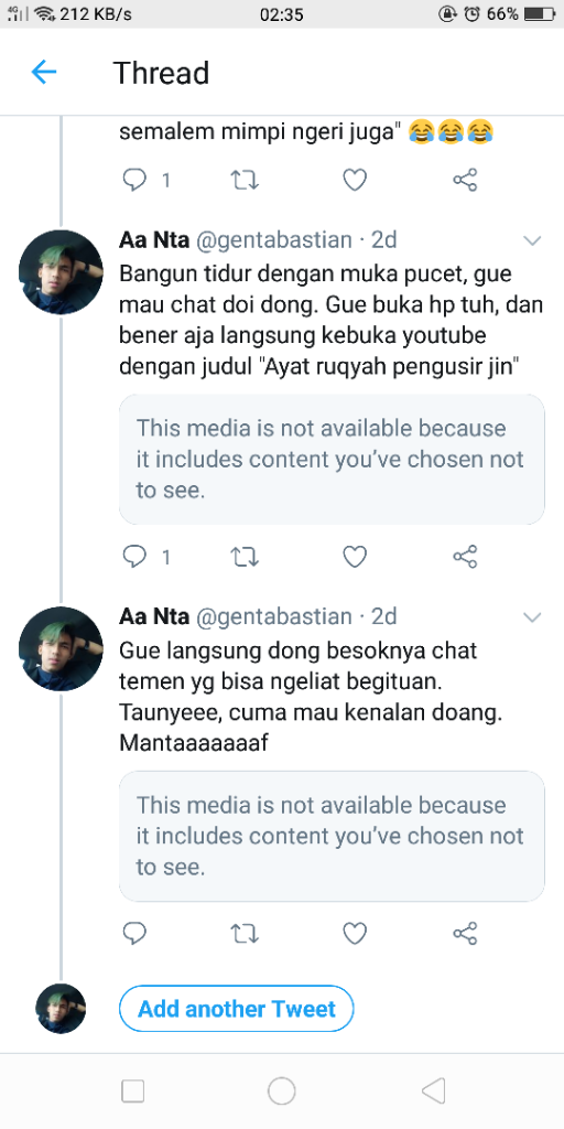 Diinjek Genderuwo