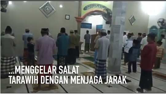 Penerapan Sistem Keamanan dan Keselamatan Ibadah Shalat Terawih di Lampung