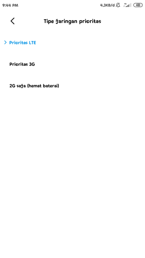 Signal 3G Hilang