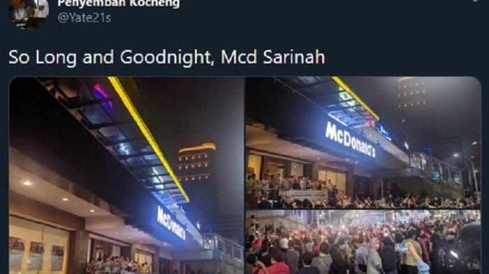 Ngumpul di Penutupan McDonald's Sarinah Selagi PSBB Itu NORAK, Ente Pada Mau ke RS?