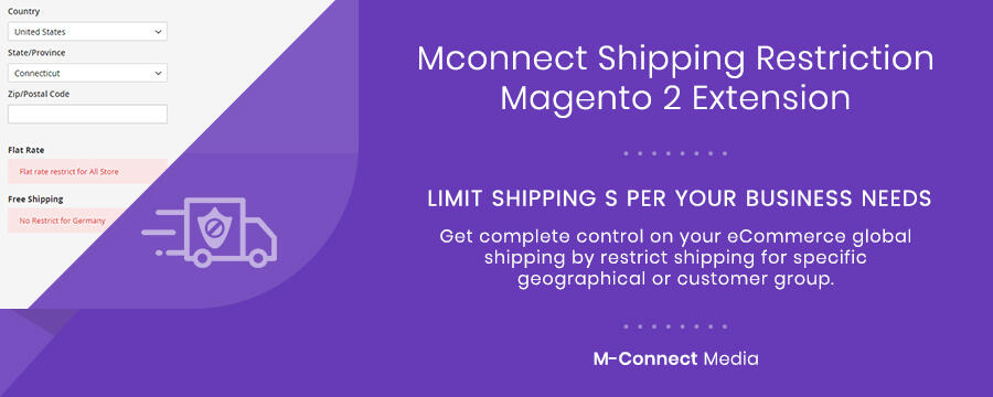 Mconnect Shipping Restrictions Extension for Magento 2