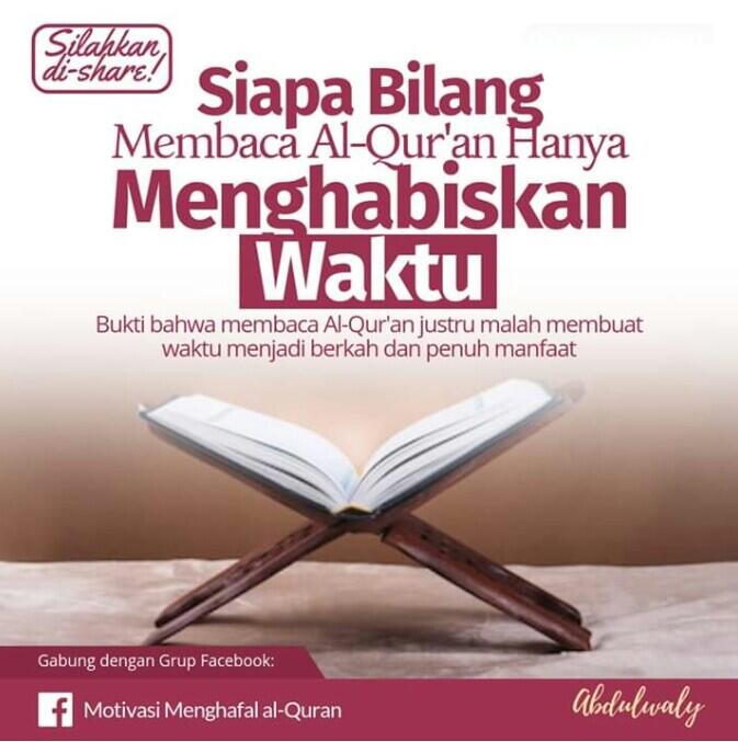 Berkahnya Waktu Karena Al Qur'an.. Emejing Gan!