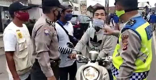 Minta Maaf Tapi Bohong, Salah Satu Relawan PSBB Kena Hajar Di Jonggol