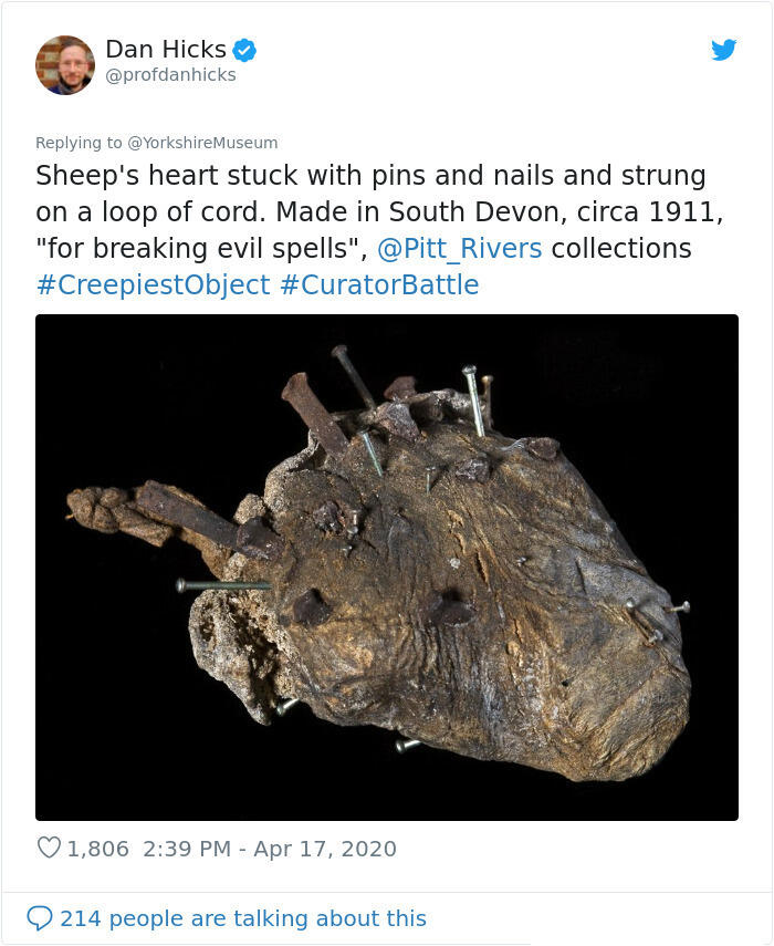 #CuratorBattle, Koleksi Museum Paling Mengerikan.