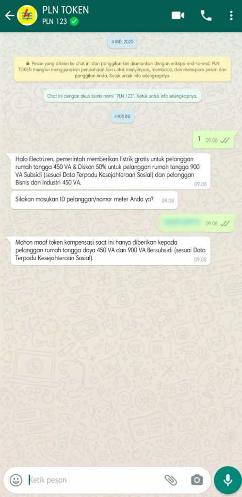 Hanya Hitungan Detik, Begini Cara Terbaru Dapat Token Gratis Lewat WhatsApp!