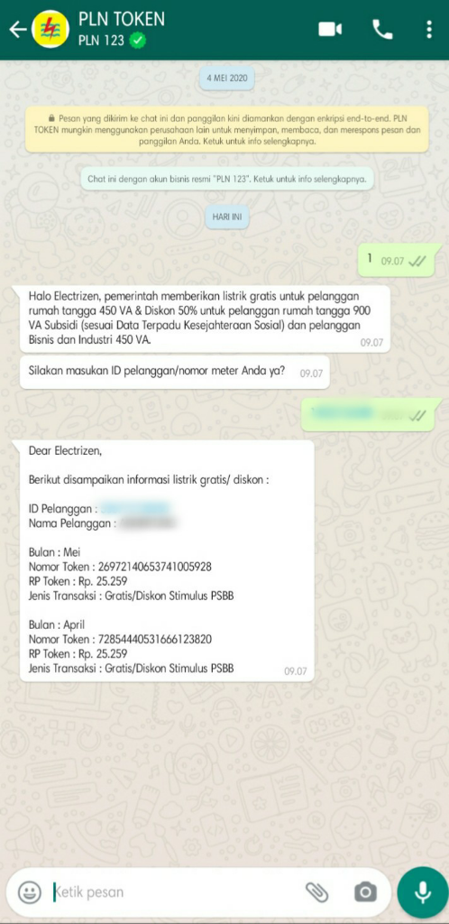 Hanya Hitungan Detik, Begini Cara Terbaru Dapat Token Gratis Lewat WhatsApp!