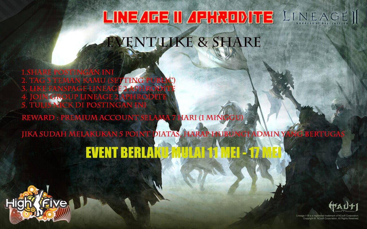 Lineage 2 Unofficial PRIVATE SERVER Indonesia High Five Client