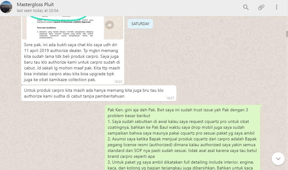 SURAT PEMBACA Untuk MASTERGLOSS INDONESIA