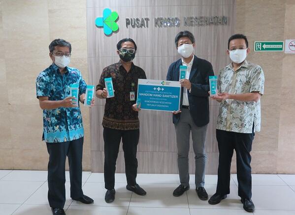 Mandom Indonesia Sumbang Mandom Hand Sanitizer untuk Kementerian Kesehatan RI