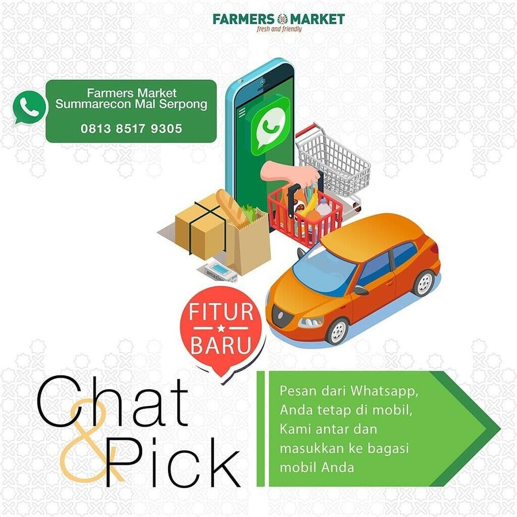 Farmers Market Summarecon Mall Serpong Hadirkan Layanan Chat & Pick