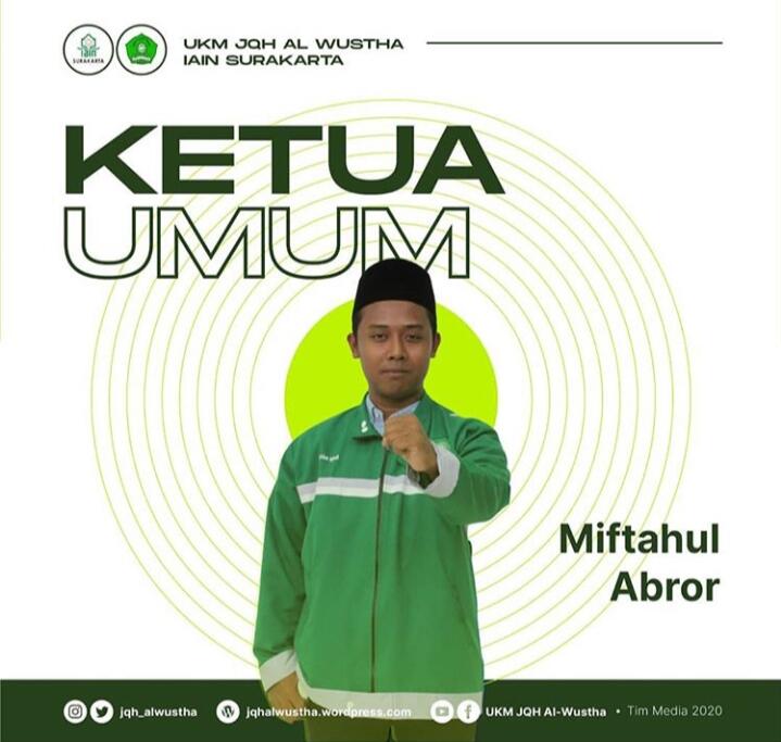 Jajaran Badan Pengurus Harian UKM JQH Al-Wustha 2020