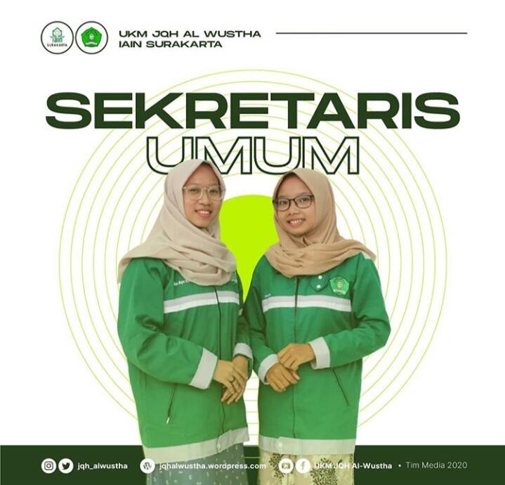 Jajaran Badan Pengurus Harian UKM JQH Al-Wustha 2020