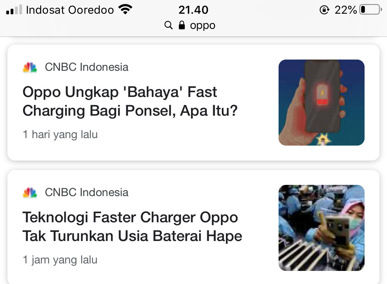 &#91;Update&#93; teknologi Faster Charger Oppo Tak Turunkan Usia Baterai Hape