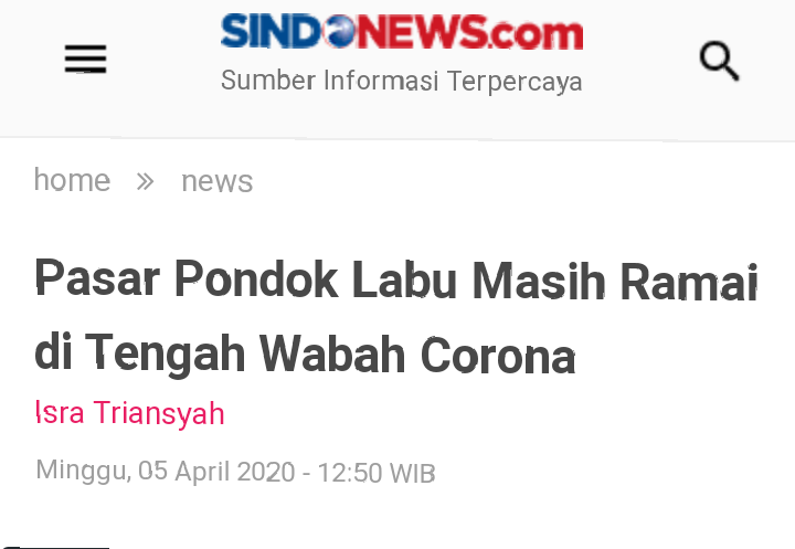 Ramadanku Sepi Dikala Pandemi