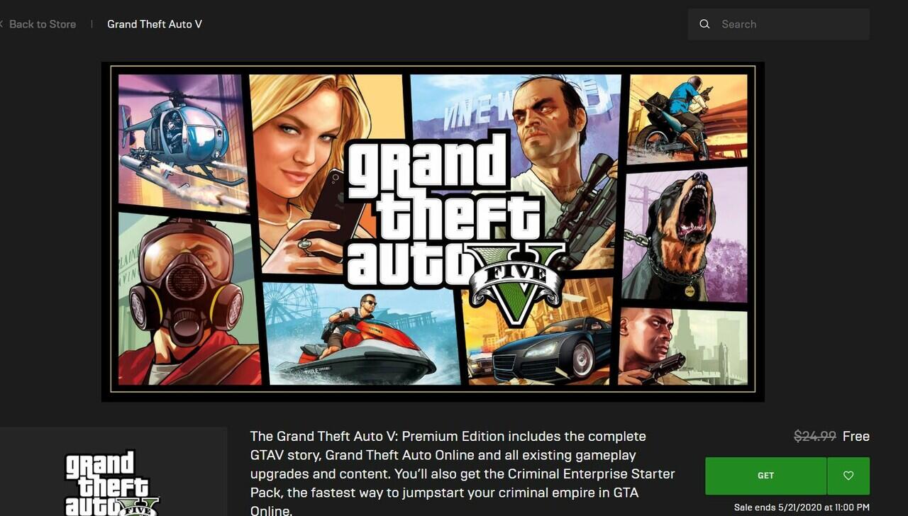 GTA V DIKASIH GRATIS OLEH EPIC GAME STORE
