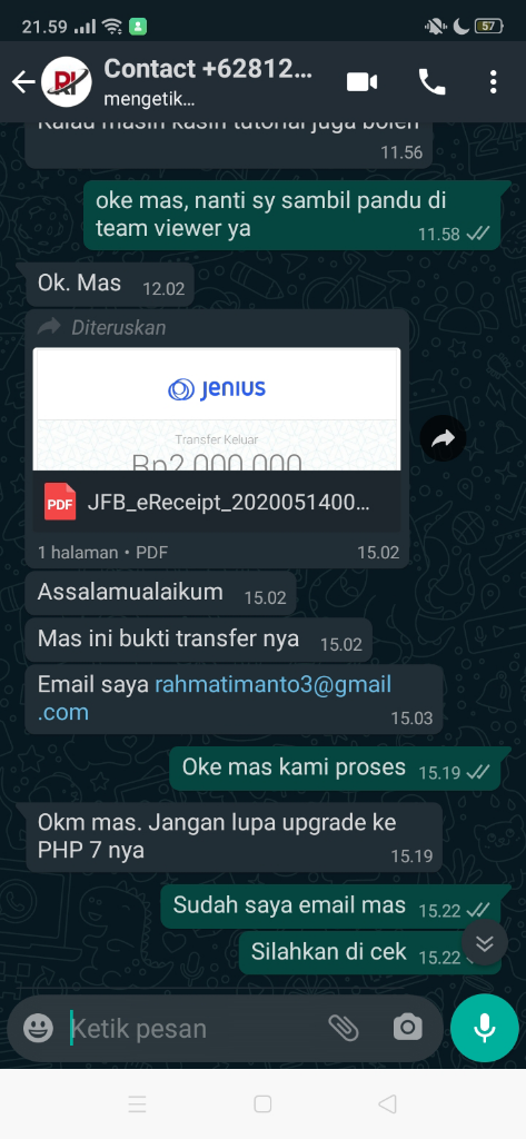 Open Order Pembuatan Website