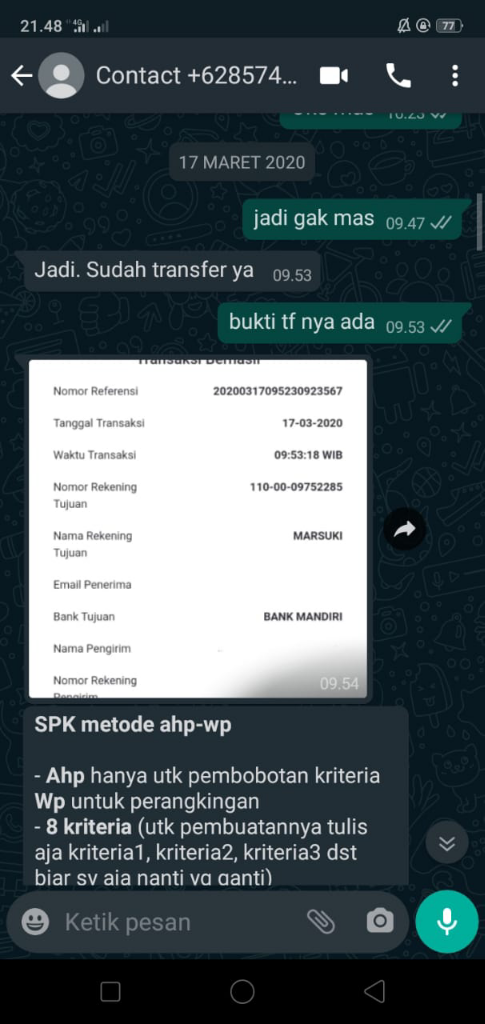 Open Order Pembuatan Website