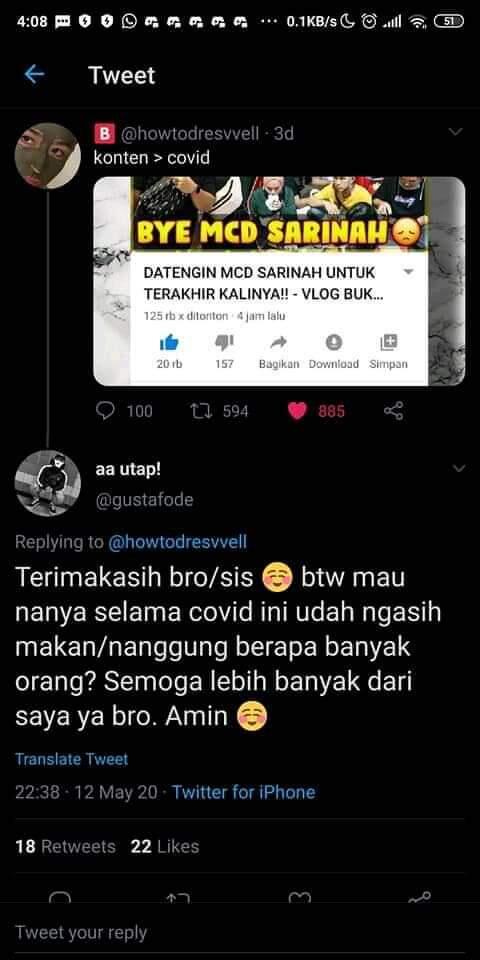 KEBODOHAN ACARA MCD SARINAH