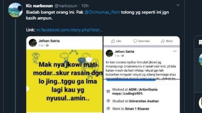 Lagi, Beredar Hoaks di FB Narasi &amp; Foto Tanda Ibunda Jokowi Disiksa di Alam Barzakh?