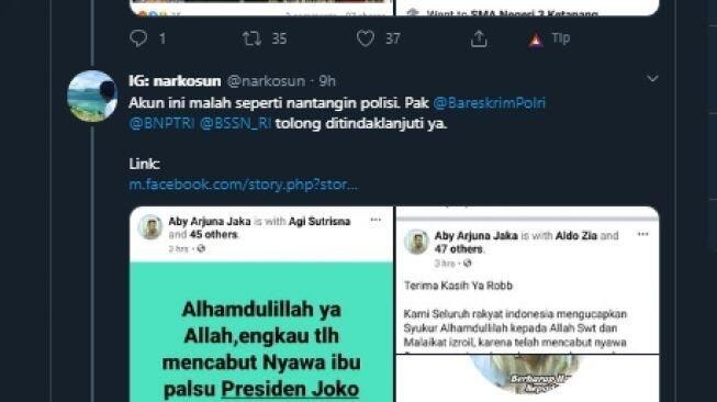 Lagi, Beredar Hoaks di FB Narasi &amp; Foto Tanda Ibunda Jokowi Disiksa di Alam Barzakh?