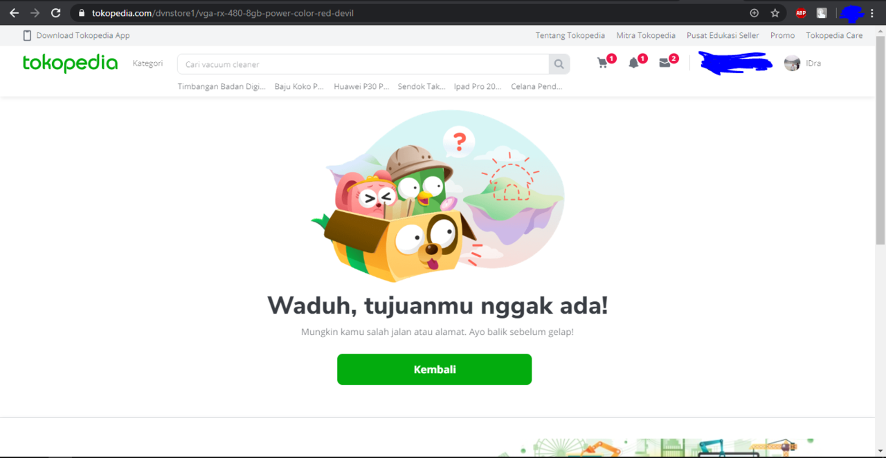 Exploit Penipuan di Tokopedia dengan modus barang retur diclaim hanya dusnya saja