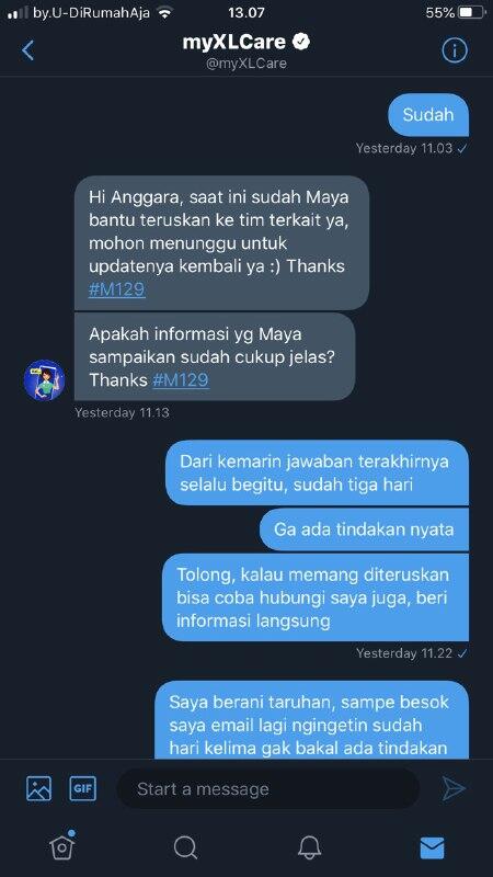 Customer Service XL Sebobrok Ini?