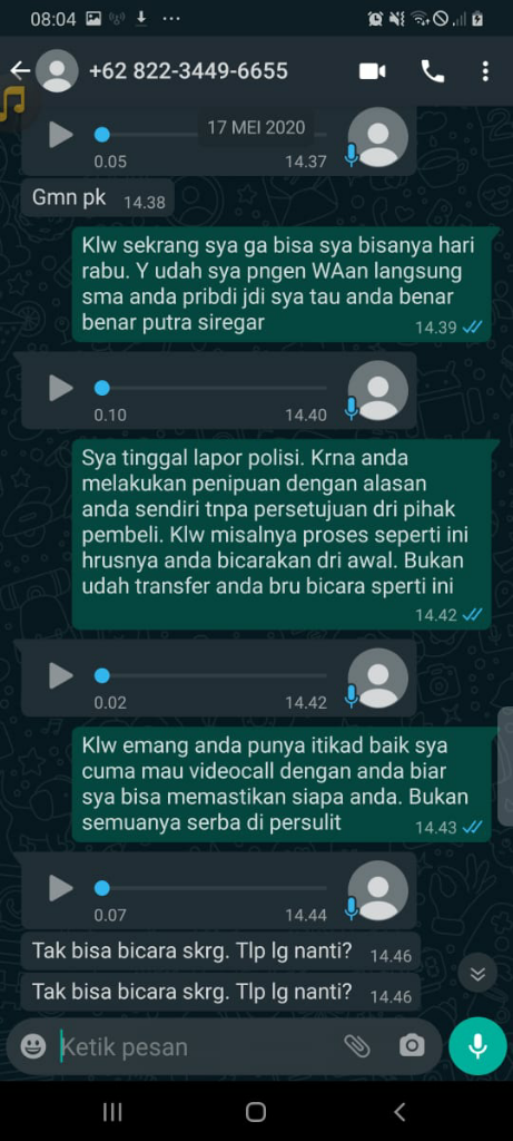 ( PENIPUAN @TVSTORE) pengalaman Tertipu Belanja Online Di Instagram @tvstore