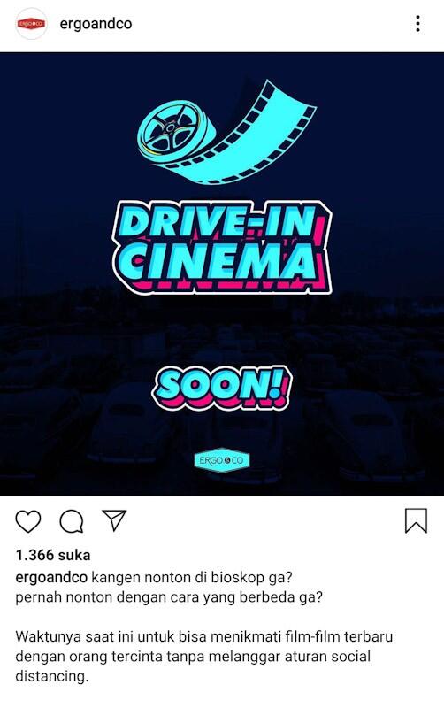 Bioskop Tutup, Drive-In Cinema Bakal Hadir di Jakarta Nonton Film di Dalam Mobil