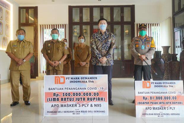 Mark Dynamics Beri Bantuan Penanganan Covid-19 Senilai Rp1 Miliar
