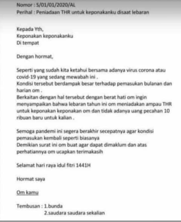 Surat Terbuka Buat Ponakan, Nomor 5 Bikin Ngakak!