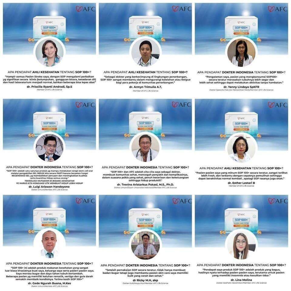 🔴 SOP100+ by AFC Life Science. | Solusi Kesehatan Anda | 100% Made in Japan