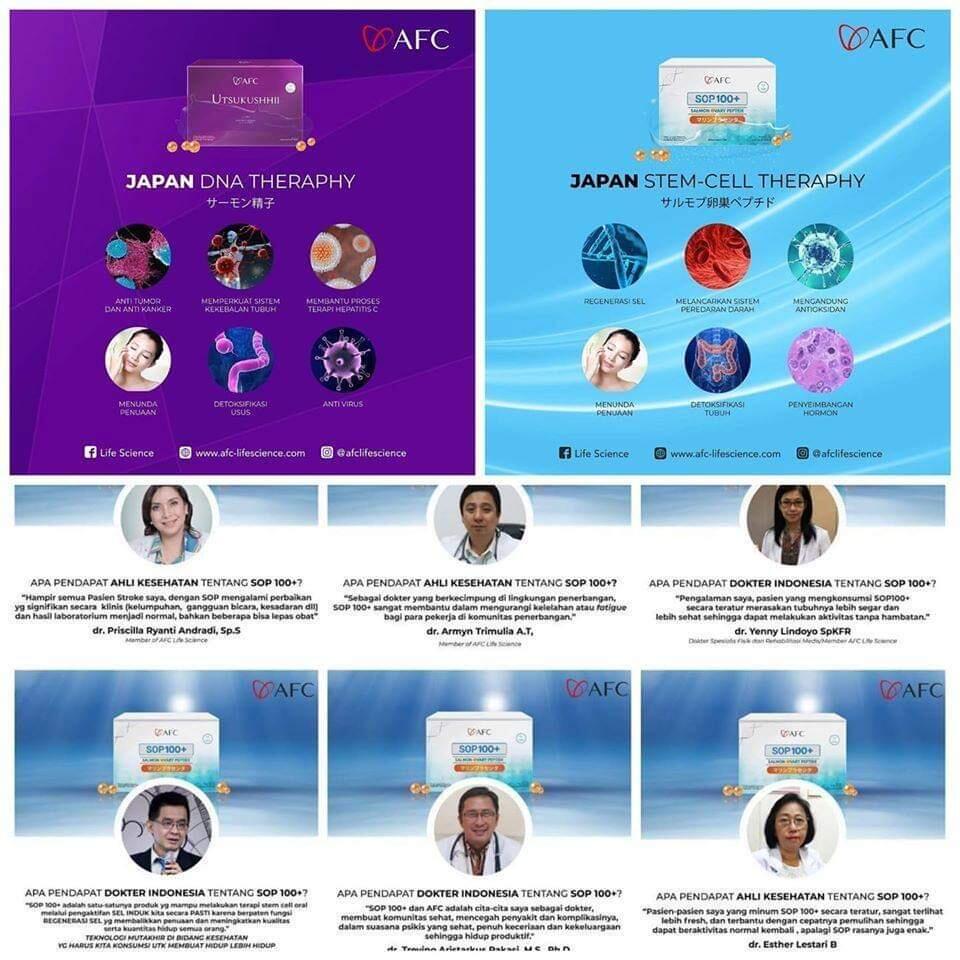 🔴 SOP100+ by AFC Life Science. | Solusi Kesehatan Anda | 100% Made in Japan