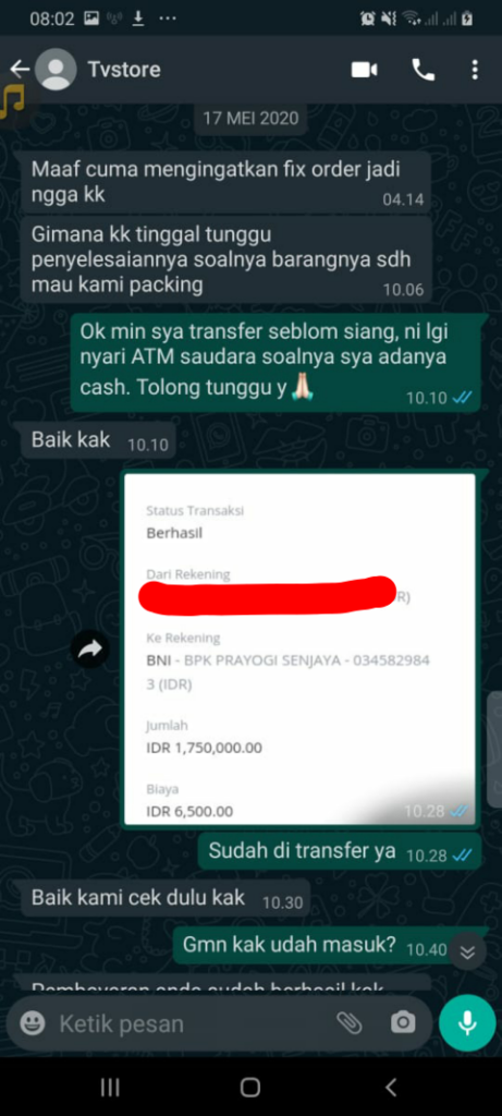 ( PENIPUAN @TVSTORE) pengalaman Tertipu Belanja Online Di Instagram @tvstore