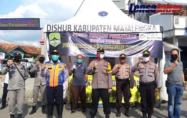 Waka Polres Majalengka Suntikan Motivasi Kepada Petugas Pos Pam dan Pos Check Point