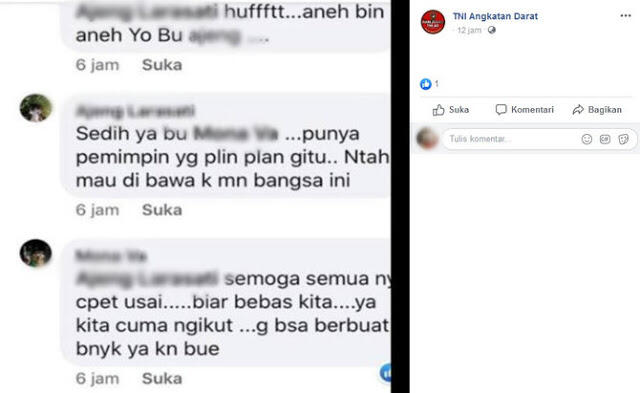 Istri TNI Kritik Presiden, Suami Kena Sidang Militer