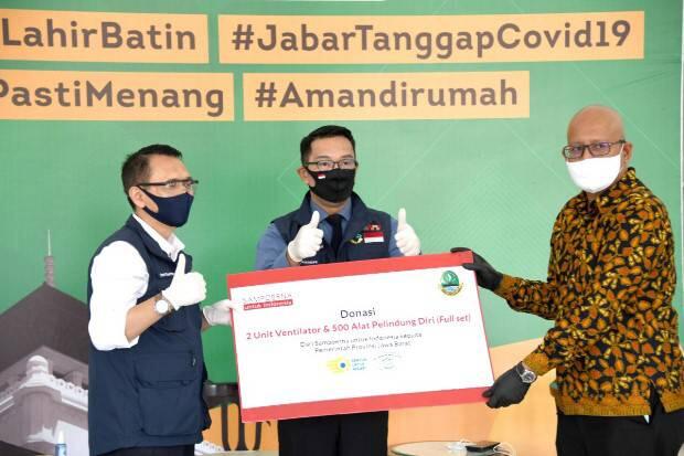 Tujuh Donatur Sumbang Alat Medis dan Sembako untuk Jabar
