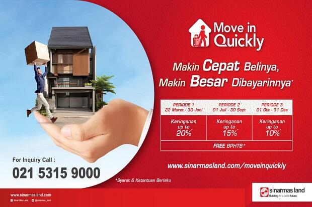 Program Move In Quickly Sinar Mas Land Raih Rp369 Miliar