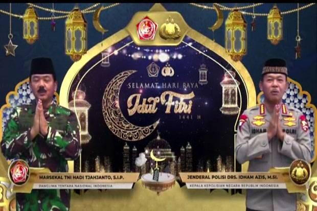 Panglima TNI dan Kapolri Minta Masyarakat Tetap Bersilaturahmi tanpa Berjabat Tangan