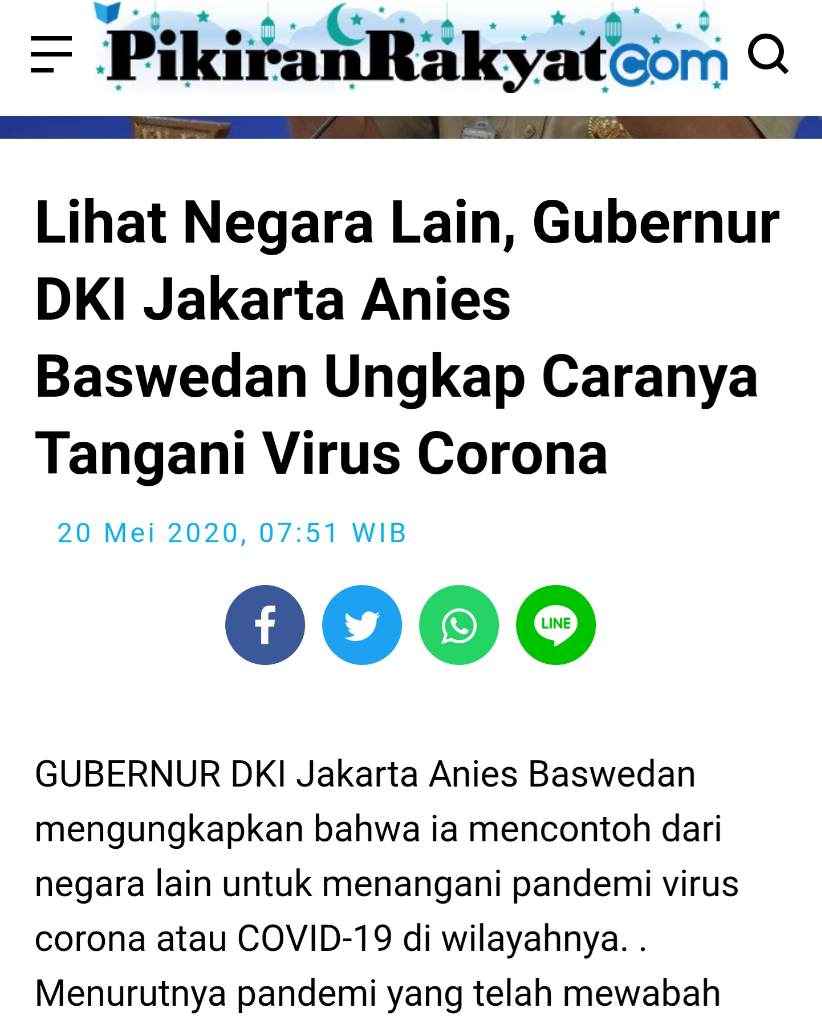 DKI Butuh Bantuan, Anies Minta Donatur Untuk Ikut Kolaborasi Sosial Skala Besar(KSSB)